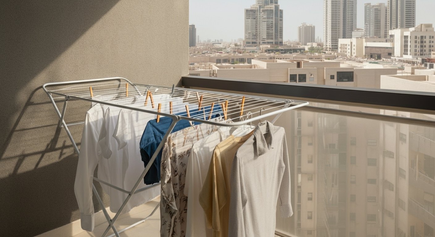 The drying rack setup that saves Dubai apartments (and stops damp smells)