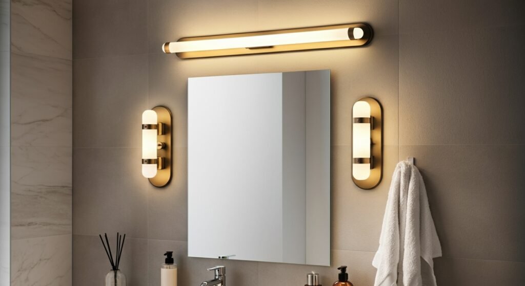 The bathroom mirror light mistake that makes getting ready more annoying | Generated by NanoBanana (generated-by-nanobanana)