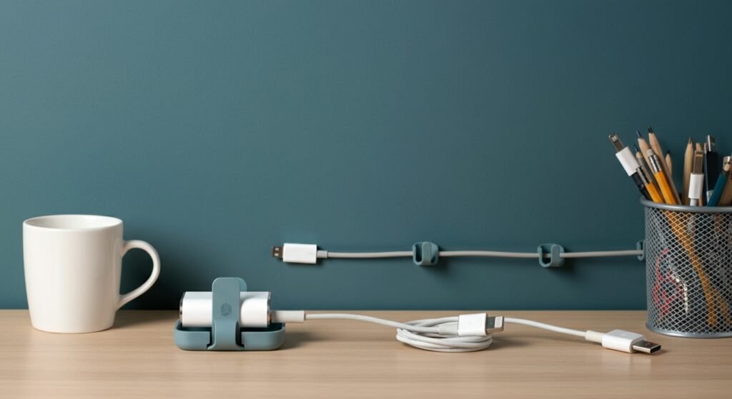 This cheap cable organiser makes home desks look instantly less chaotic | Generated by NanoBanana (generated-by-nanobanana)