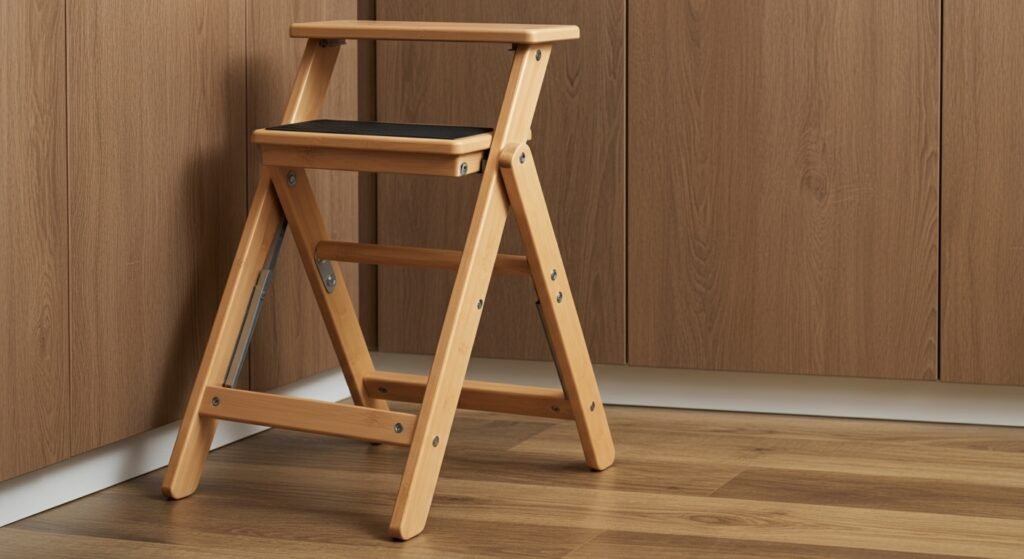 The foldable step stool Dubai homes end up using every day | Generated by NanoBanana (generated-by-nanobanana)