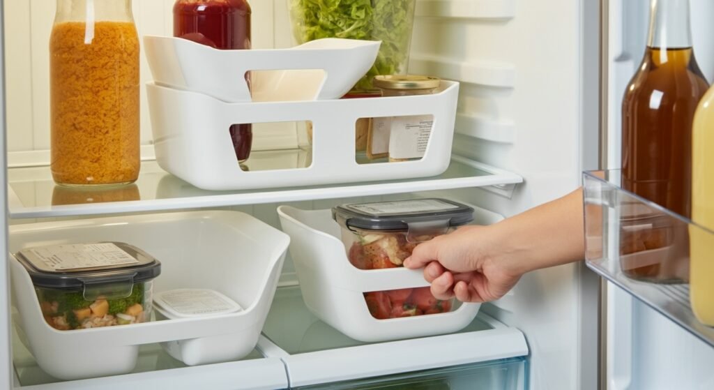 The fridge organiser that makes leftovers easier to see and actually use | Generated by NanoBanana (generated-by-nanobanana)