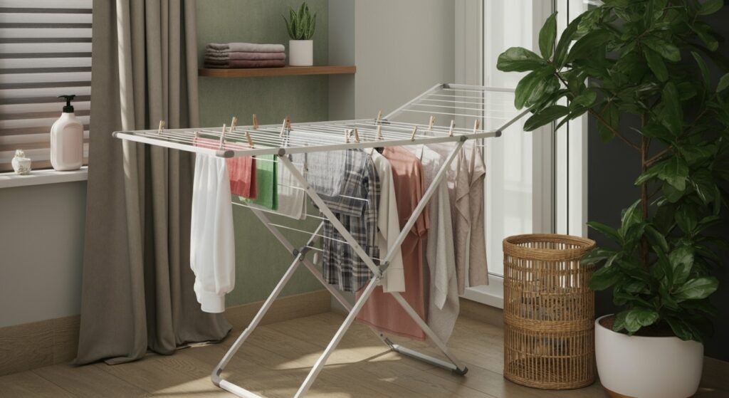 Why this laundry drying rack makes small Dubai flats feel bigger | Generated by NanoBanana (generated-by-nanobanana)