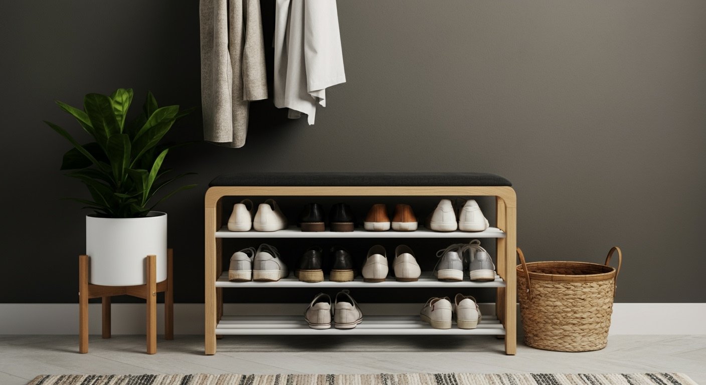 The shoe rack fix that makes small Dubai entryways feel calmer | Generated by NanoBanana (generated-by-nanobanana)